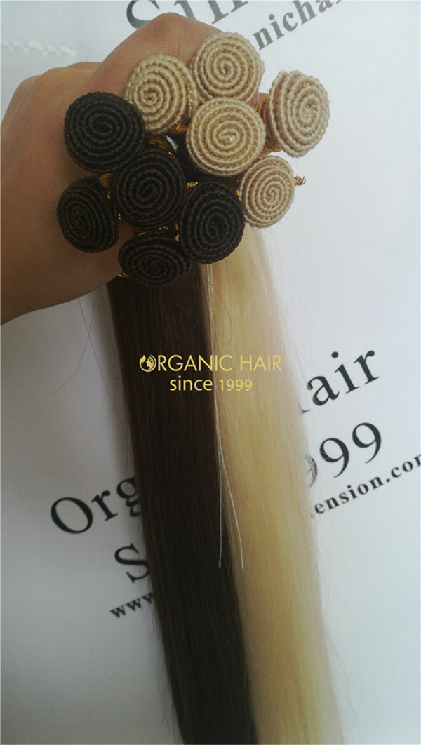 Wholesale cheap human remy hand tied weft X39